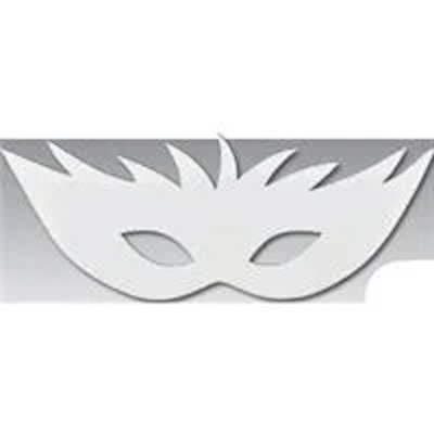 Χάρτινες μάσκες αποκριάτικες 29x10,5cm σετ 10 τεμαχίων - kalachani.gr