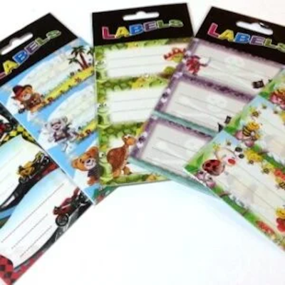 Αυτοκόλλητες Σχολικές Ετικέτες - kalachani.gr