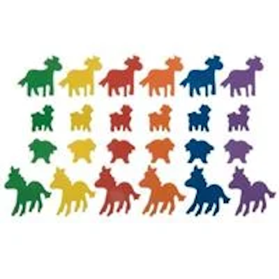 Αφρώδες ζωάκια χειροτεχνίας αυτοκόλλητα 120 τεμαχίων - kalachani.gr