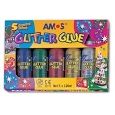 Χρύσοκολλες amos 120ml σετ 5 χρωμάτων - kalachani.gr