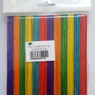 Χρωματιστή γλωσσοπιέστρα 150x1,9mm 80 τεμαχίων - kalachani.gr