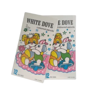 Ξυλομπογιές 12αρι Μεγάλο White Dove - kalachani.gr