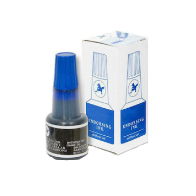 Μπλε μελάνι ταμπον με βούρτσα - kalachani.gr