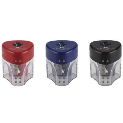 Ξύστρα Faber Castell βαρέλι τρίγωνη mini grip - kalachani.gr